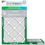 Filterbuy 13x25x1 MERV 8 Air Filters (2-Pack)