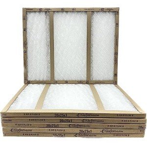 20x25x1 Glasfloss Fiberglass Air Filters (Box of 6)