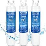 3-Pack Fridge Water Filter for Frigidaire & Kenmore