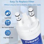 3-Pack Fridge Water Filter for Frigidaire & Kenmore