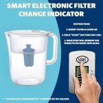 10-Cup Water Filter Pitcher with 2 Filters