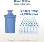 10-Cup Water Filter Pitcher with 2 Filters