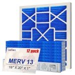 LEKEN 16x20x1 MERV 13 Reusable HVAC Filters, 12 Pack
