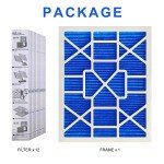 LEKEN 16x20x1 MERV 13 Reusable HVAC Filters, 12 Pack