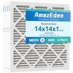 14x14 MERV 8 Pleated Air Filters (4-Pack)