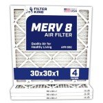 30x30x1 MERV 8 Air Filter 4-Pack
