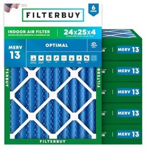 24x25x4 MERV 13 Air Filter 6-Pack
