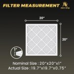 MervKing 20x20x1 MERV 8 Air Filter 12-Pack