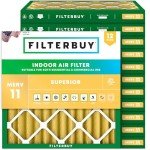 Filterbuy 10x10x2 MERV 11 Air Filters - 12 Pack
