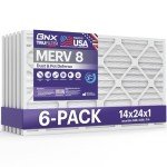 BNX TruFilter 14x24x1 Air Filters - MERV 8 (6-Pack)
