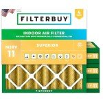 MERV 11 Pleated Air Filters 4-Pack