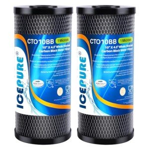 ICEPURE 10” Whole House Sediment Water Filter 2-Pack