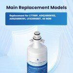 Golden IcePure RWF1200A LG Refrigerator Water Filter 4-Pack