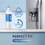 Golden IcePure RWF1200A LG Refrigerator Water Filter 4-Pack