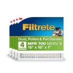 Filtrete 16x16 AC Air Filter, MPR 700, 4-Pack
