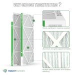 16x25x1 MERV 8 Pleated Air Filters 4 Pack