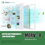 16x25x1 MERV 8 Pleated Air Filters 4 Pack