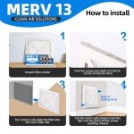 6-Pack 14x14x1 MERV 13 Pleated Air Filters