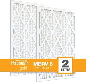 High-Efficiency Pleated AC/Furnace Air Filters (2-Pack)