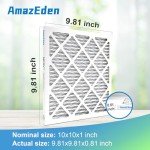 AmazEden MERV 11 Pleated AC Air Filter 6-Pack