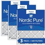 Nordic Pure 20x20 Pleated MERV 12 Air Filters 3 Pack