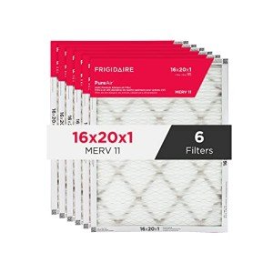 Frigidaire 16x20x1 MERV 11 Pleated Air Filters - 6 Pack