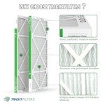 TRIGHTFILTERS 14x30x1 MERV 8 Air Filter 4-Pack