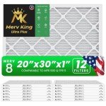 MervKing 20x30x1 Pleated Air Filter - 12-Pack