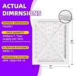 10x20x1 MERV 11 Pleated Air Filter 6-Pack