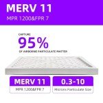 10x20x1 MERV 11 Pleated Air Filter 6-Pack