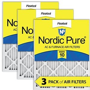 Nordic Pure 16x25x1 MERV 10 Air Filters - 3 Pack