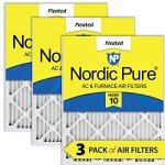 Nordic Pure 16x25x1 MERV 10 Air Filters - 3 Pack