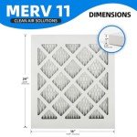 18x24 Furnace Air Filters - MERV 11 Pleated