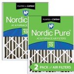 Nordic Pure MERV 13 Pleated Air Filters 2 Pack