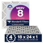 MERV 8 Air Filter 18x24x1 (4-Pack)