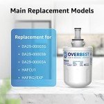 Overbest Refrigerator Water Filter Replacement Pack of 3