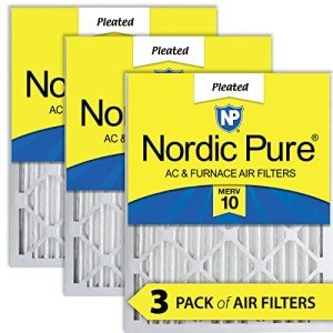 Nordic Pure MERV 10 Pleated Air Filters 3 Pack
