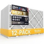 BNX TruFilter 16x25x1 MERV 11 Air Filters - 12-Pack