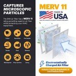 BNX TruFilter 16x25x1 MERV 11 Air Filters - 12-Pack