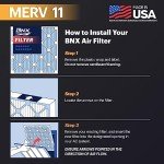 BNX TruFilter 16x25x1 MERV 11 Air Filters - 12-Pack
