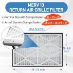 MERV 13 Pleated Air Filters 20x30x3, 2 Pack
