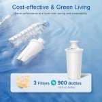 Water Filter Replacement for Brita Pitchers - 3 Pack