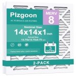 Plzgoon 14x14x1 MERV 8 Air Filters (2 Pack)