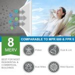 LotFancy 14x14x1 MERV8 Pleated Air Filters - 4 Pack