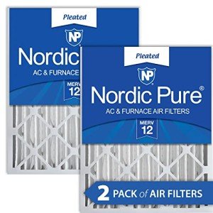 Nordic Pure MERV 12 Pleated Air Filters - 2 Pack