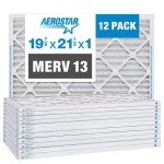 Aerostar MERV 13 Pleated Air Filters, 12 Pack