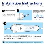 Versatile Inline Water Filter with Quick-Connect Fittings