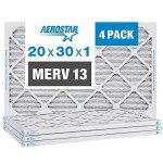 Aerostar 20x30x1 MERV 13 Air Filter Pack