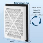MDDJJRY 2-Pack MERV13 Air Filters 20x24x3