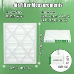 20x25x2 MERV 8 Pleated Air Filters - 4 Pack